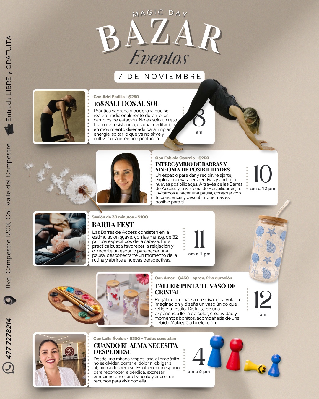 Programa de eventos del Magic Day, 7 de noviembre